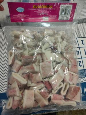 AMULYA CALAMARI ANELLI E CIUFFI CON PELLE 1KG(900G)X6 - XL