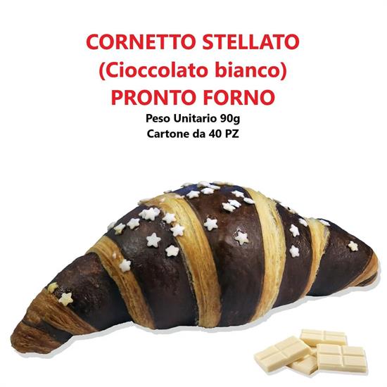 CORNETTO STELLATO  90GX40PZ (cioccolato bianco)