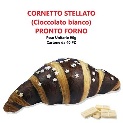 CORNETTO STELLATO  90GX40PZ (cioccolato bianco)