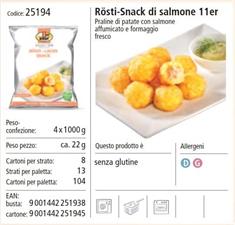 MINI FAGOTTINI DI ROSTI CON SALMONE AFF, 1KGX4 - 11ER