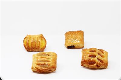 MINI SFOGLIE ASS.TE (CIOCC.,ALBIC,MELA,CREMA) 4KG(100Pz ca)