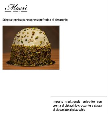 PANETTONE SEMIFREDDO AL PISTACCHIO 1400G
