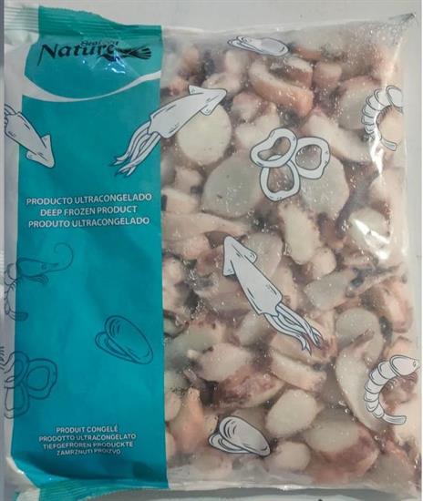 TOTANO TENTACOLI TAGLIATI E COTTI 1KG(800G)X5 - GIGAS GLASS.20%