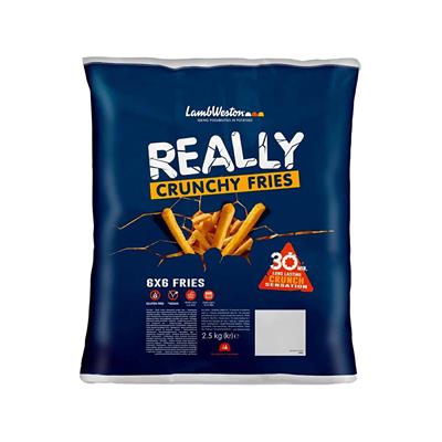 REALLY CRUNCHY 6X6 4X2,5KG - Patate Stick 6/6 con doppia copertura LW