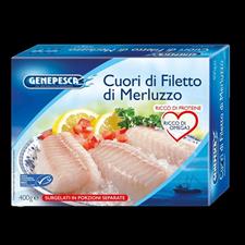 VIS CUORI DI FILETTO DI MERLUZZO D'ALASKA MSC 400GX10PZ GENEPESCA
