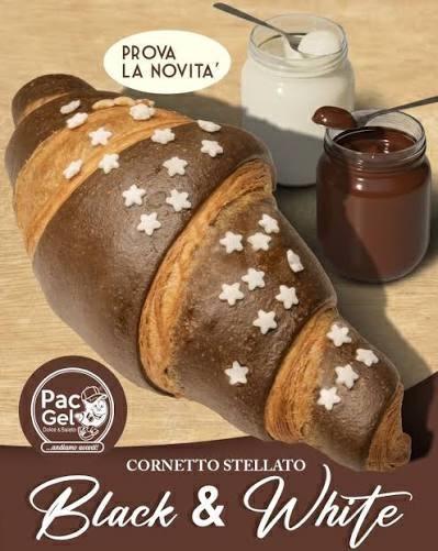 CORNETTO STELLATO  100GX40PZ (farc.ciocc.bianco/nero)