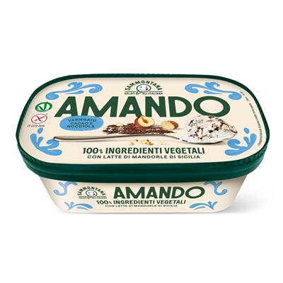 VASCHETTA AMANDO VANIGLIA, CACAO E NOCCIOLA 400GX6PZ SAMMONTANA