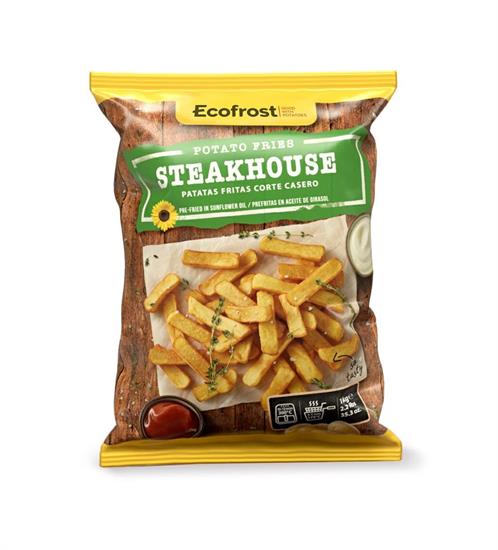 ECOFROST PATATE PREFRITTE 9/18 STEAKHOUSE 10X1KG