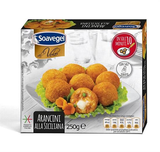 ARANCINI ALLA SICILIANA 250GX10PZ SOAVEGEL AL VOLO
