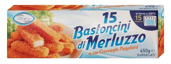 18 BASTONCINI MERLUZZO 10X450G OGGIP