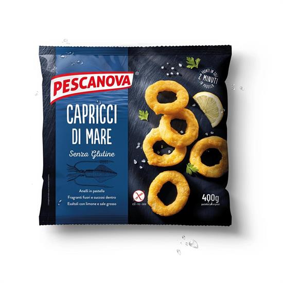 CAPRICCI DI MARE 400GX15 PESCANOVA-ANELLI ALLA ROMANA - SENZA GLUTINE