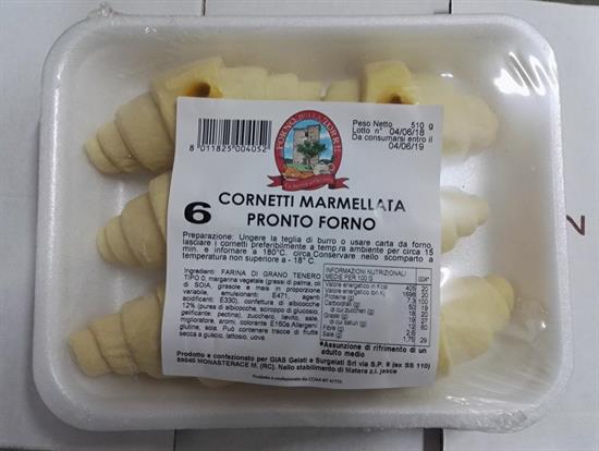 CORNETTI MARMELLATA P.F. 6X10PZ FDT 85GR
